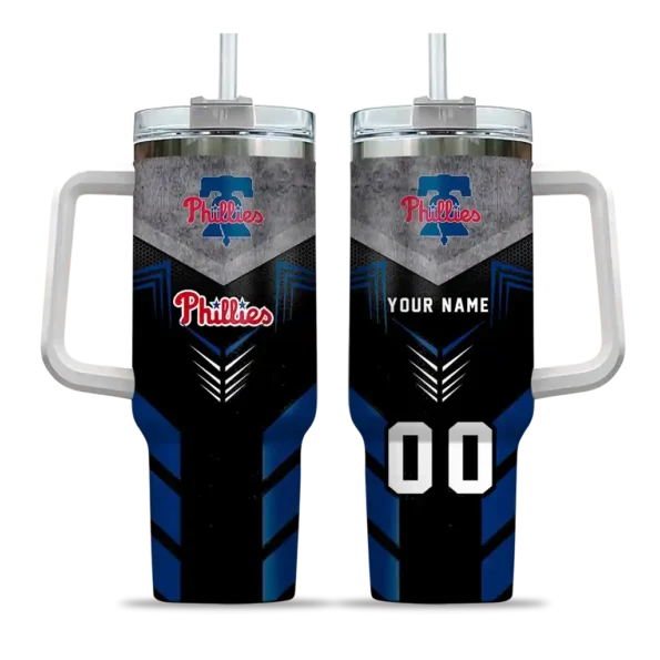 personalized philadelphia phillies arrow armor blue black curved tumbler best selling 1.webp