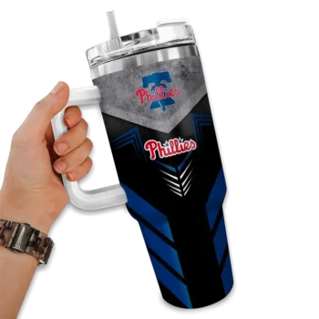 personalized philadelphia phillies arrow armor blue black curved tumbler fashion forward 1.webp