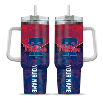 personalized philadelphia phillies chevron stripe blue curved tumbler best selling 1.webp