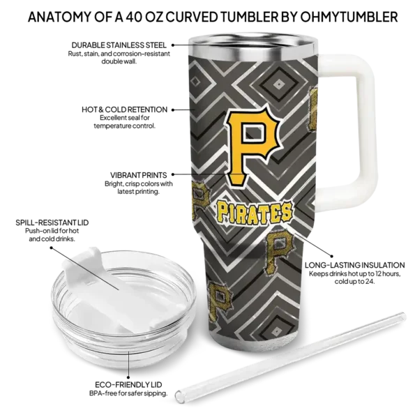 personalized pittsburgh pirates bold diamonds black curved tumbler new arrival 1.webp