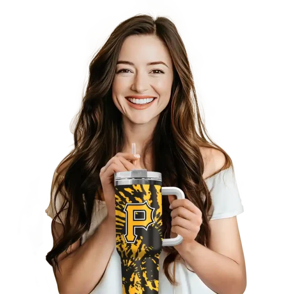 personalized pittsburgh pirates burst swirl black curved tumbler premium grade 1.webp