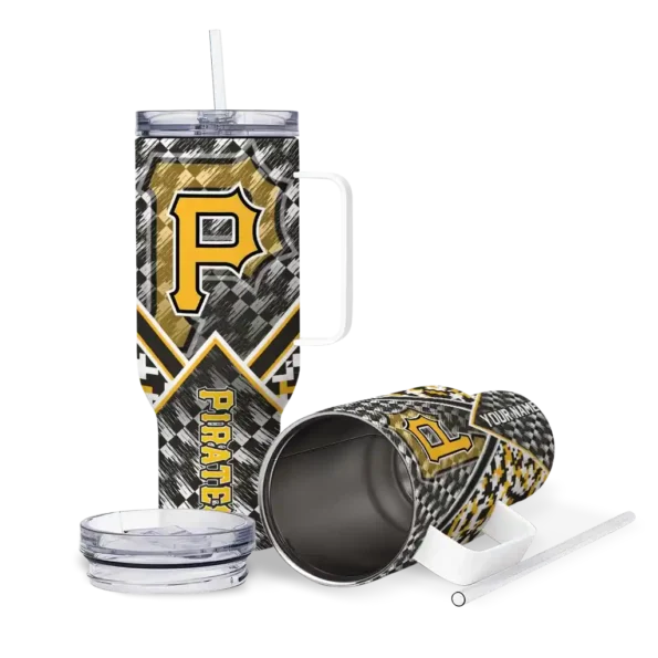 personalized pittsburgh pirates chevron angle black curved tumbler high quality 1.webp