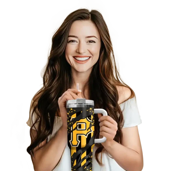 personalized pittsburgh pirates claw cut black curved tumbler premium grade 1.webp