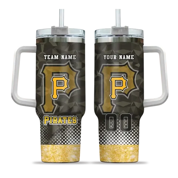 personalized pittsburgh pirates geometric prism black curved tumbler best selling 1.webp