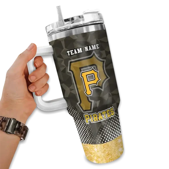 personalized pittsburgh pirates geometric prism black curved tumbler fashion forward 1.webp