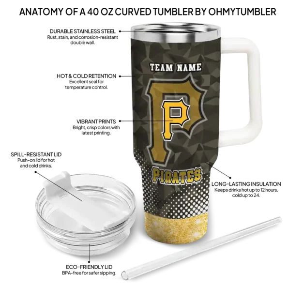 personalized pittsburgh pirates geometric prism black curved tumbler new arrival 1.webp