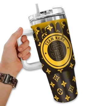 personalized san diego padres bullseye drips brown curved tumbler fashion forward 1.webp