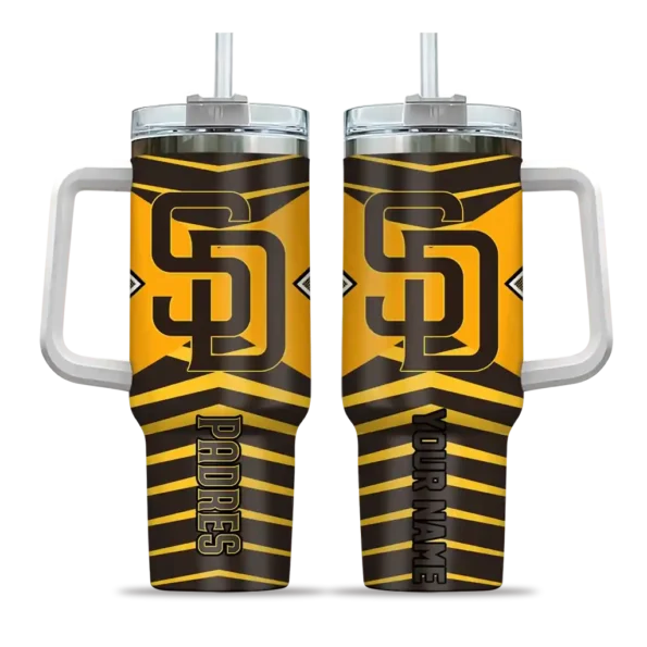 personalized san diego padres chevron layers brown curved tumbler best selling 1.webp