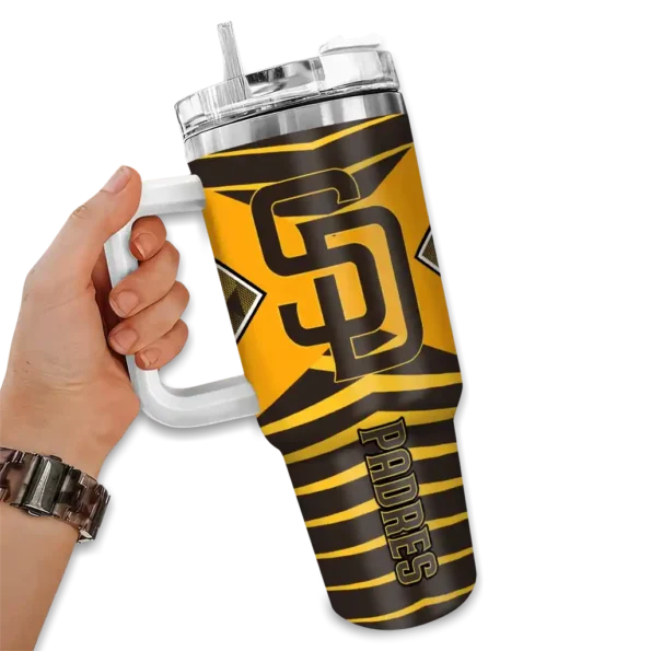 personalized san diego padres chevron layers brown curved tumbler fashion forward 1.webp