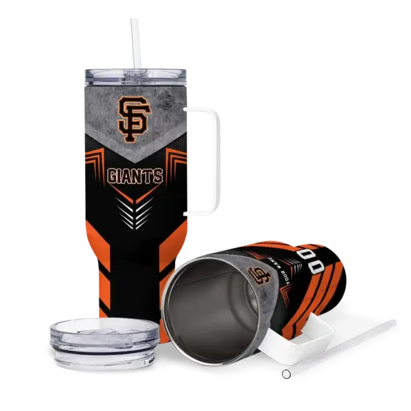 personalized san francisco giants arrow armor orange black curved tumbler high quality 1.webp