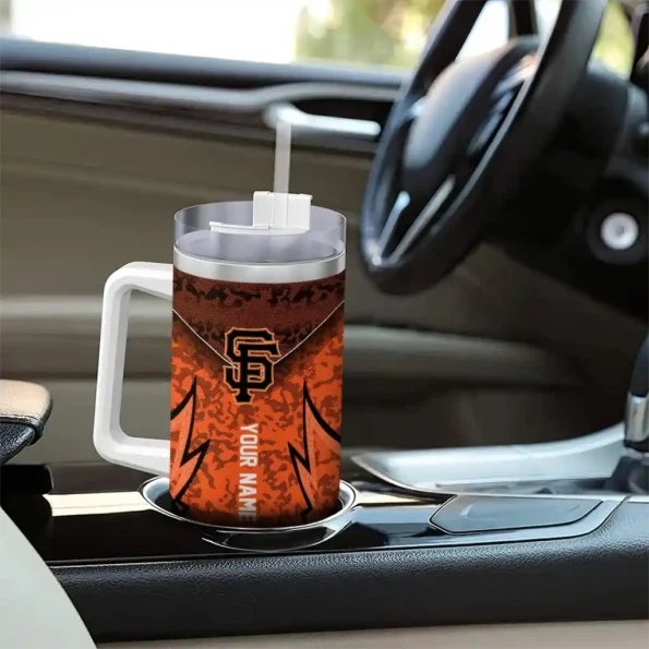 personalized san francisco giants chevron stripe orange curved tumbler trendy 1.webp
