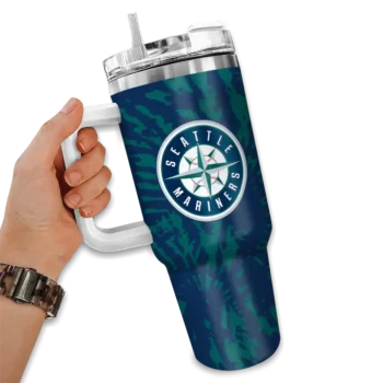 personalized seattle mariners burst swirl navy blue curved tumbler fashion forward 1.webp