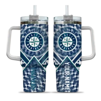 personalized seattle mariners chevron angle navy blue curved tumbler best selling 1.webp