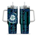 personalized seattle mariners claw cut navy blue black curved tumbler best selling 1.webp