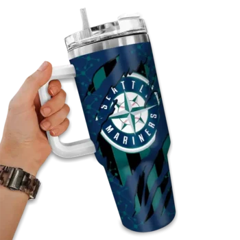 personalized seattle mariners claw cut navy blue black curved tumbler fashion forward 1.webp