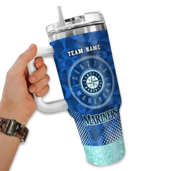 personalized seattle mariners geometric prism navy blue curved tumbler fashion forward 1.webp