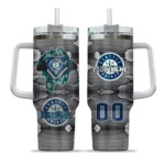 personalized seattle mariners superman shield navy blue gray curved tumbler best selling 1.webp