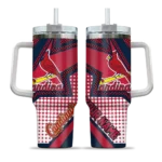 personalized st louis cardinals arrow burst red curved tumbler best selling 1.webp