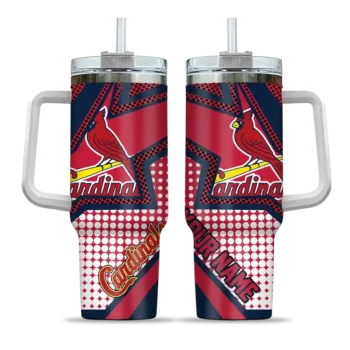 personalized st louis cardinals arrow burst red curved tumbler best selling 1.webp