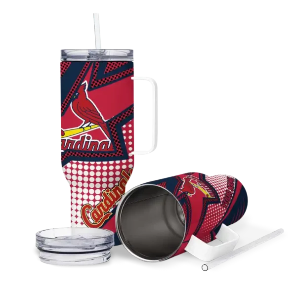 personalized st louis cardinals arrow burst red curved tumbler high quality 1.webp