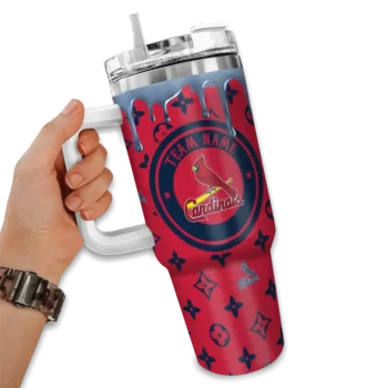 personalized st louis cardinals bullseye drips red curved tumbler fashion forward 1.webp