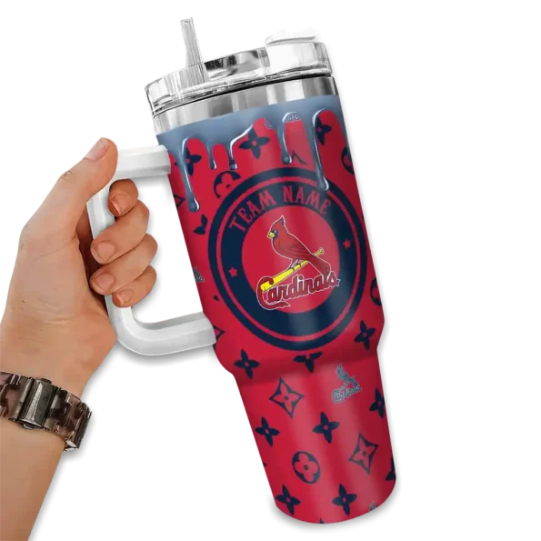 personalized st louis cardinals bullseye drips red curved tumbler fashion forward 1.webp