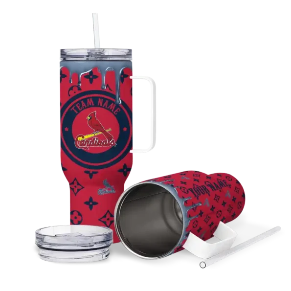 personalized st louis cardinals bullseye drips red curved tumbler high quality 1.webp