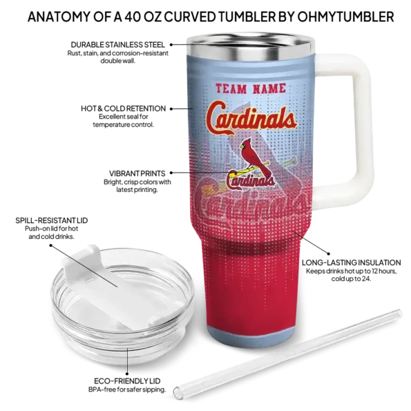 personalized st louis cardinals gradient dots red curved tumbler new arrival 1.webp