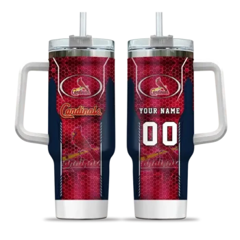 personalized st louis cardinals hexagon armor red curved tumbler best selling 1.webp