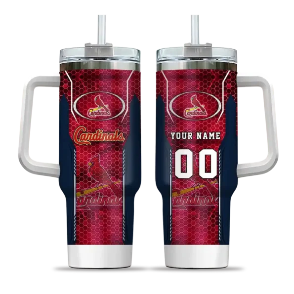 personalized st louis cardinals hexagon armor red curved tumbler best selling 1.webp