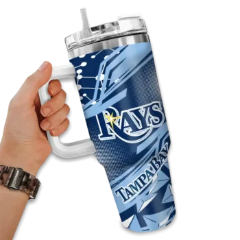 personalized tampa bay rays abstract paths navy curved tumbler fashion forward 1.webp