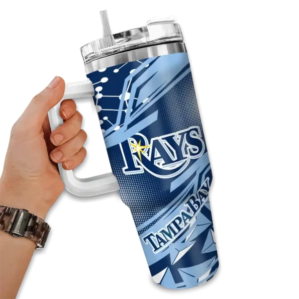 personalized tampa bay rays abstract paths navy curved tumbler fashion forward 1.webp