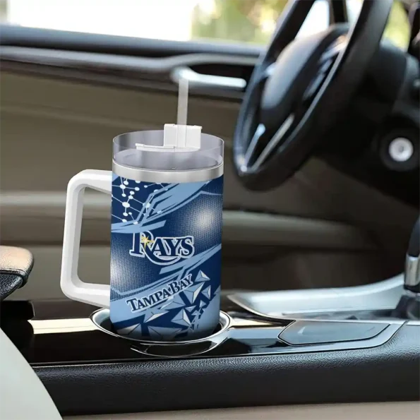 personalized tampa bay rays abstract paths navy curved tumbler trendy 1.webp