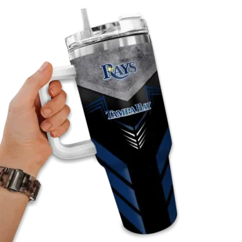 personalized tampa bay rays arrow armor navy black curved tumbler fashion forward 1.webp