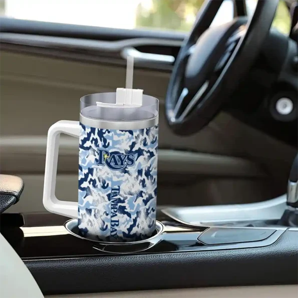 personalized tampa bay rays camo mashup navy white curved tumbler trendy 1.webp