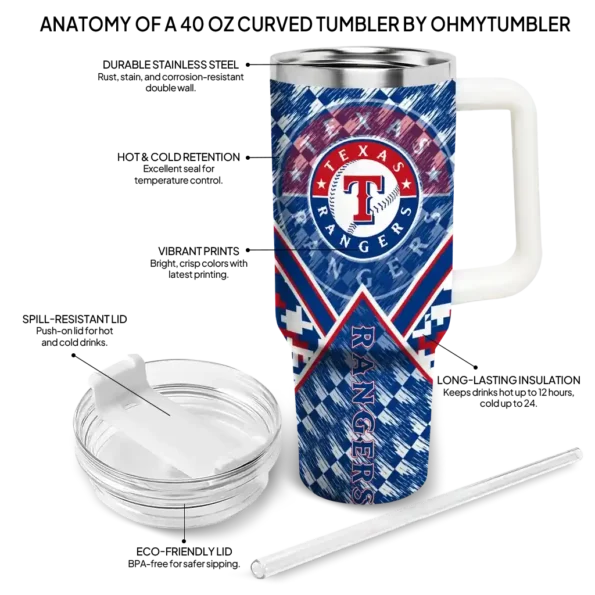 personalized texas rangers chevron angle blue curved tumbler new arrival 1.webp