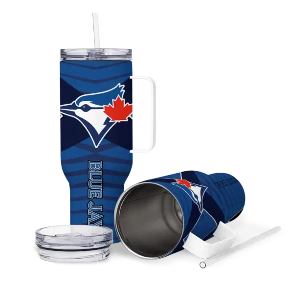 personalized toronto blue jays chevron layers blue curved tumbler high quality 1.webp