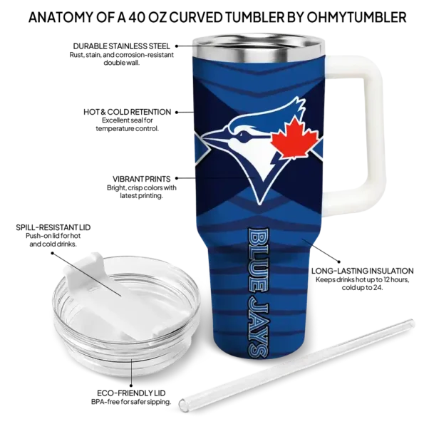 personalized toronto blue jays chevron layers blue curved tumbler new arrival 1.webp