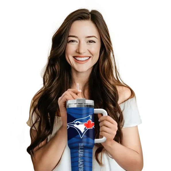 personalized toronto blue jays chevron layers blue curved tumbler premium grade 1.webp