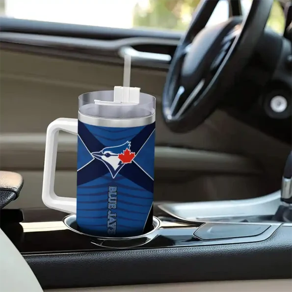 personalized toronto blue jays chevron layers blue curved tumbler trendy 1.webp
