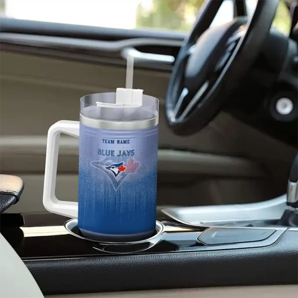 personalized toronto blue jays gradient dots blue curved tumbler trendy 1.webp