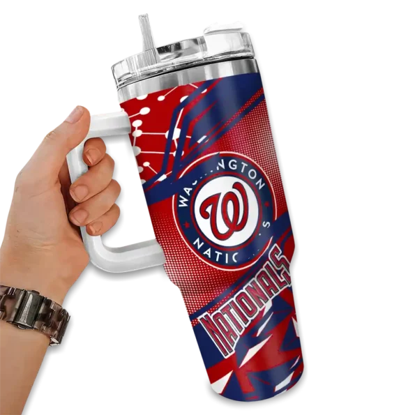 personalized washington nationals abstract paths red curved tumbler fashion forward 1.webp