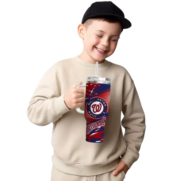 personalized washington nationals abstract paths red curved tumbler latest model 1.webp
