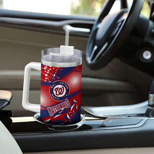 personalized washington nationals abstract paths red curved tumbler trendy 1.webp