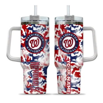 personalized washington nationals camo mashup red white curved tumbler best selling 1.webp