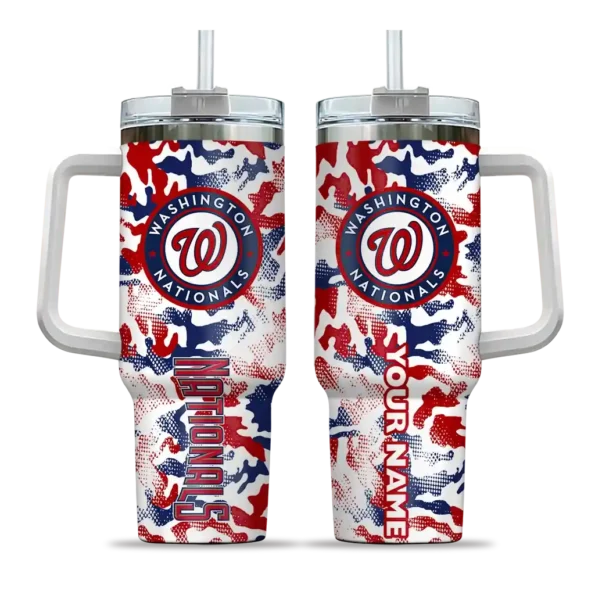 personalized washington nationals camo mashup red white curved tumbler best selling 1.webp