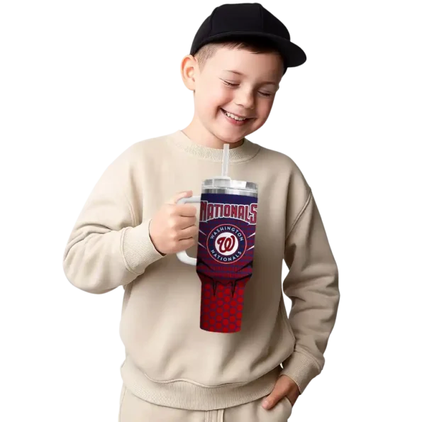 personalized washington nationals hex texture red curved tumbler latest model 1.webp