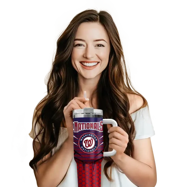 personalized washington nationals hex texture red curved tumbler premium grade 1.webp