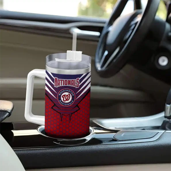 personalized washington nationals hex texture red curved tumbler trendy 1.webp