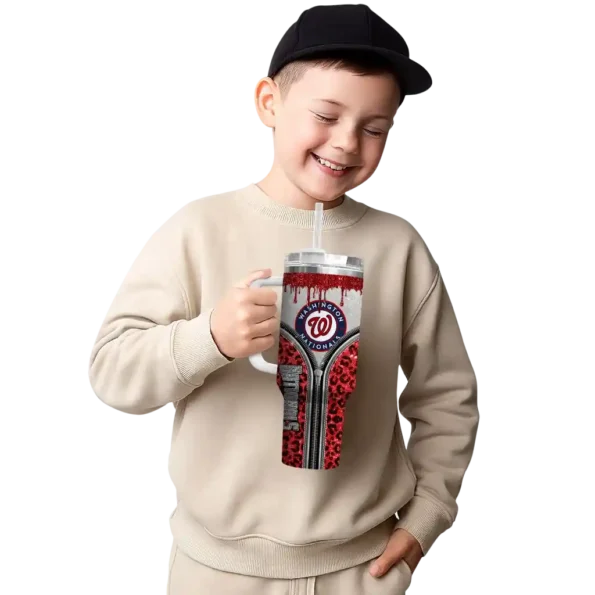 personalized washington nationals leopard zipper red curved tumbler latest model 1.webp